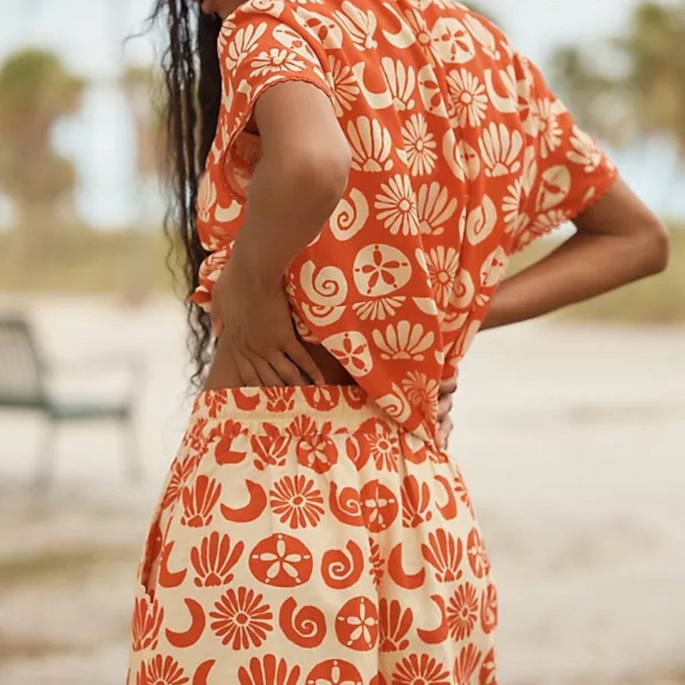 Farm Rio orange/cream set - Picture 2 of 9
